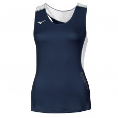 Mizuno Canotta Premium JPN Singlet Donna Blu/Bianco